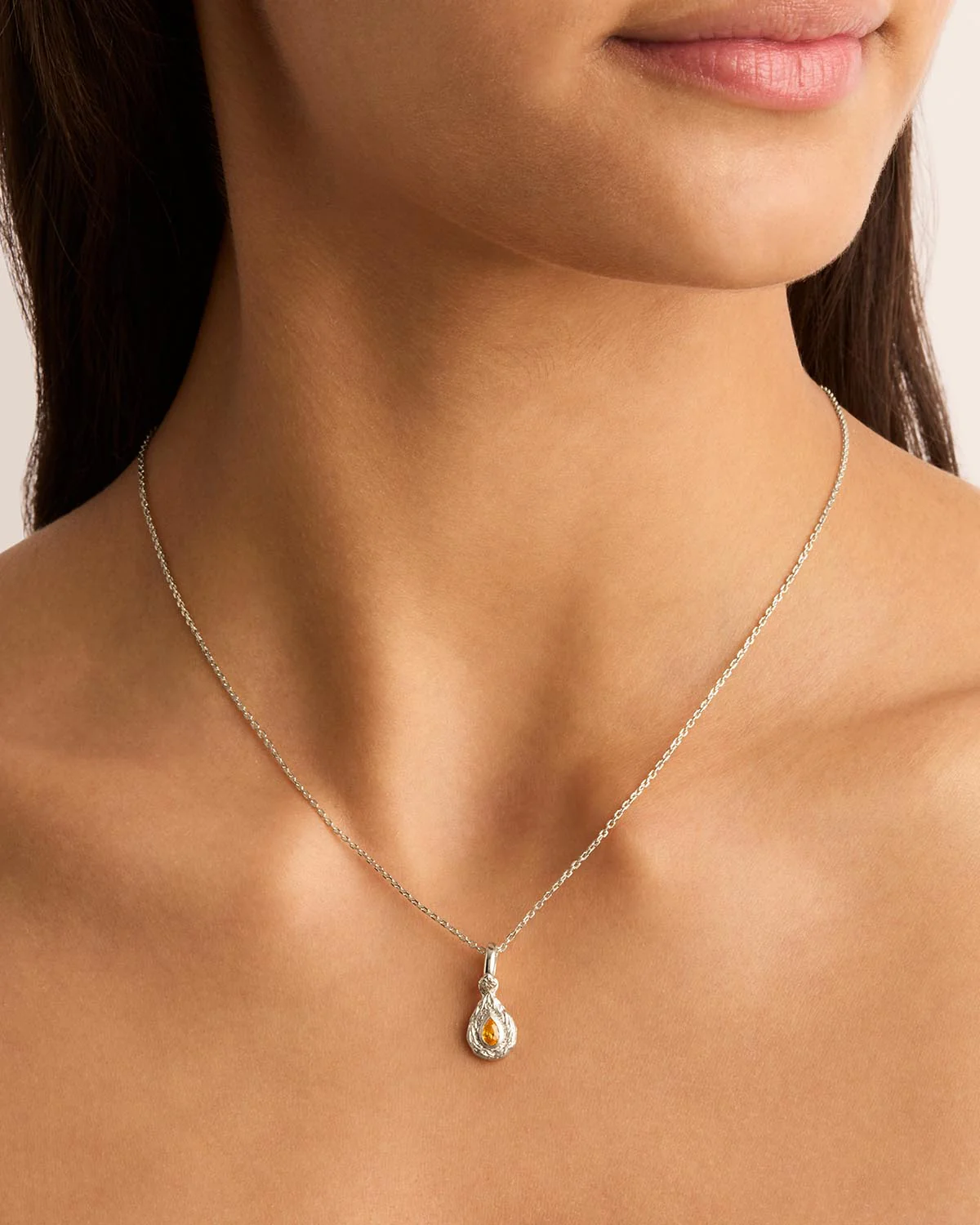 1932-sterling-silver-with-love-birthstone-annex-link-pendant-november-2.webp Sterling Silver With Love Birthstone Annex Link Pendant - November