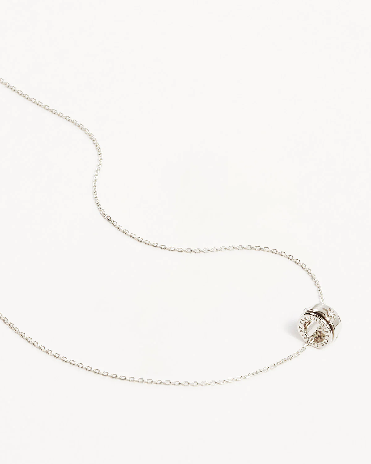 Sterling Silver I Am Loved Spinning Meditation Necklace