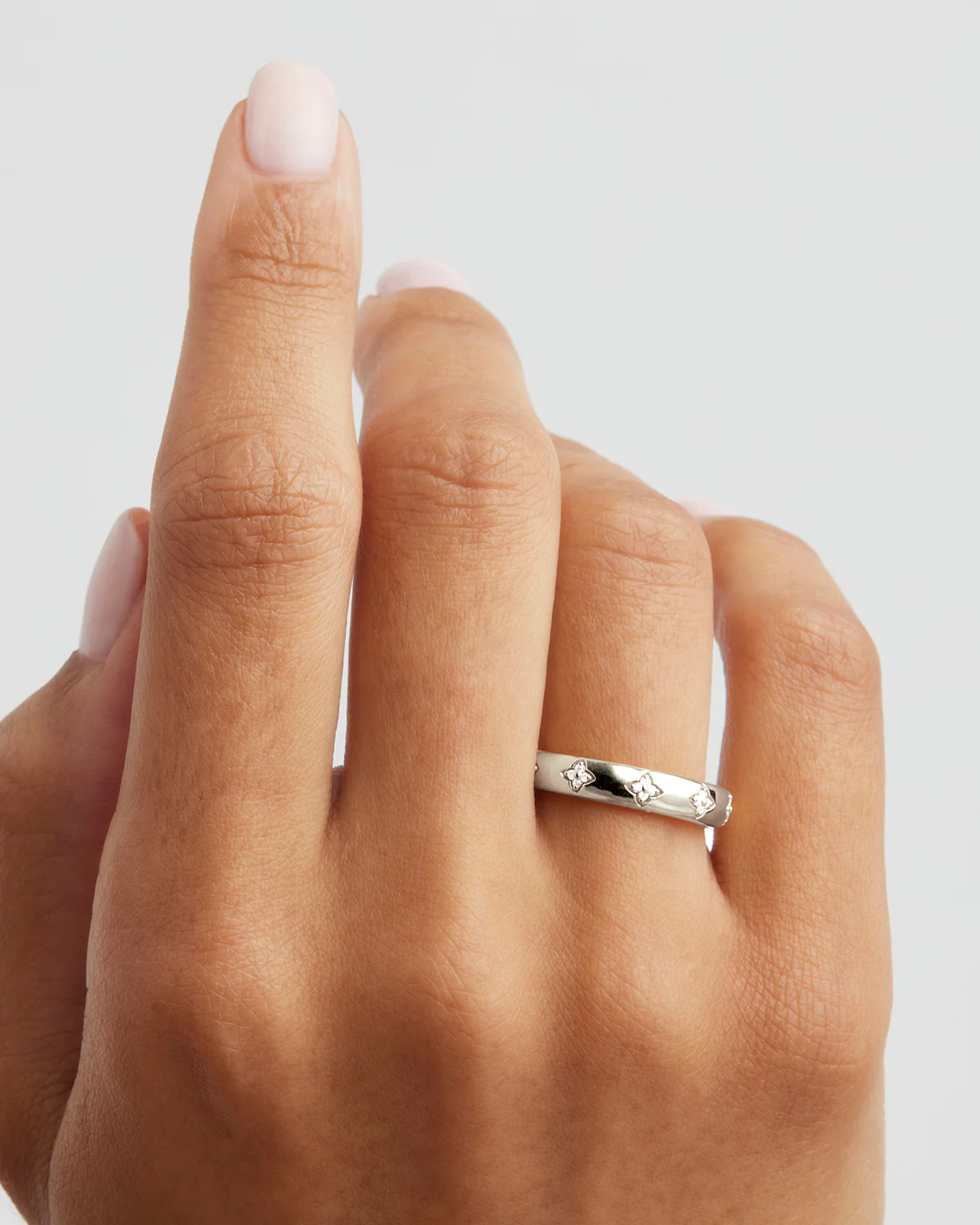Sterling Silver Bloom With You Lotus Ring