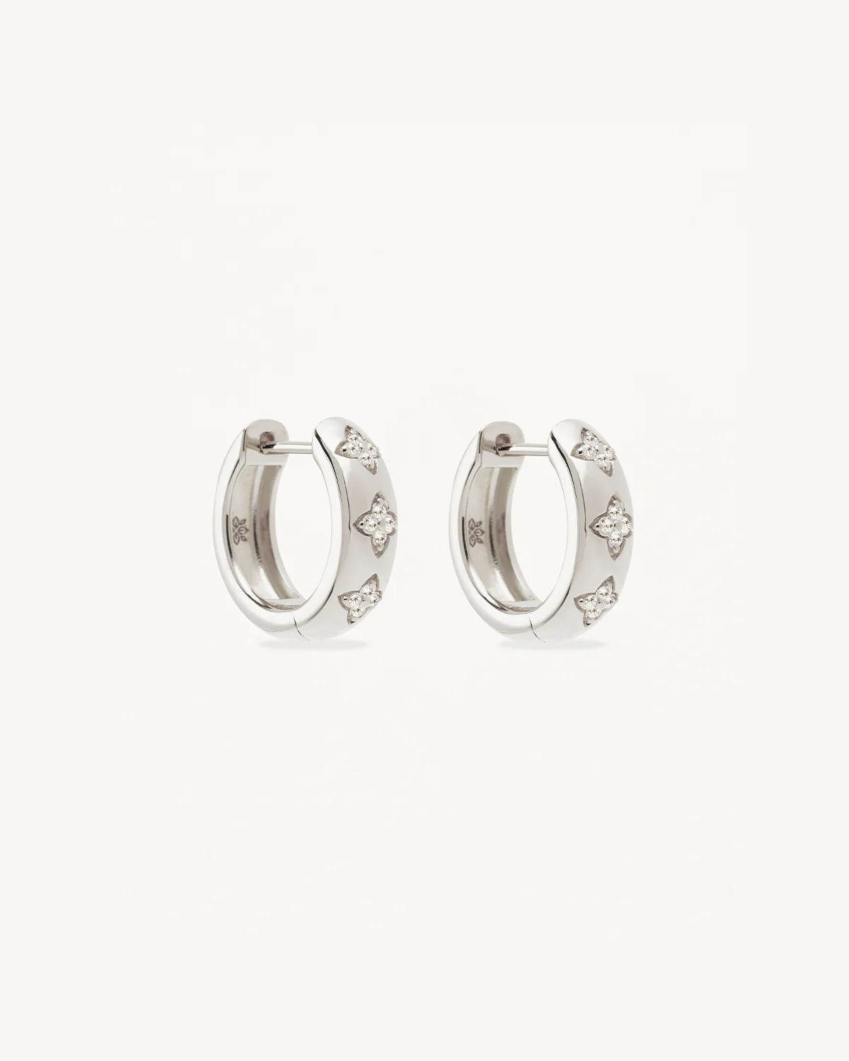 Sterling Silver Bloom With You Lotus Hoops
