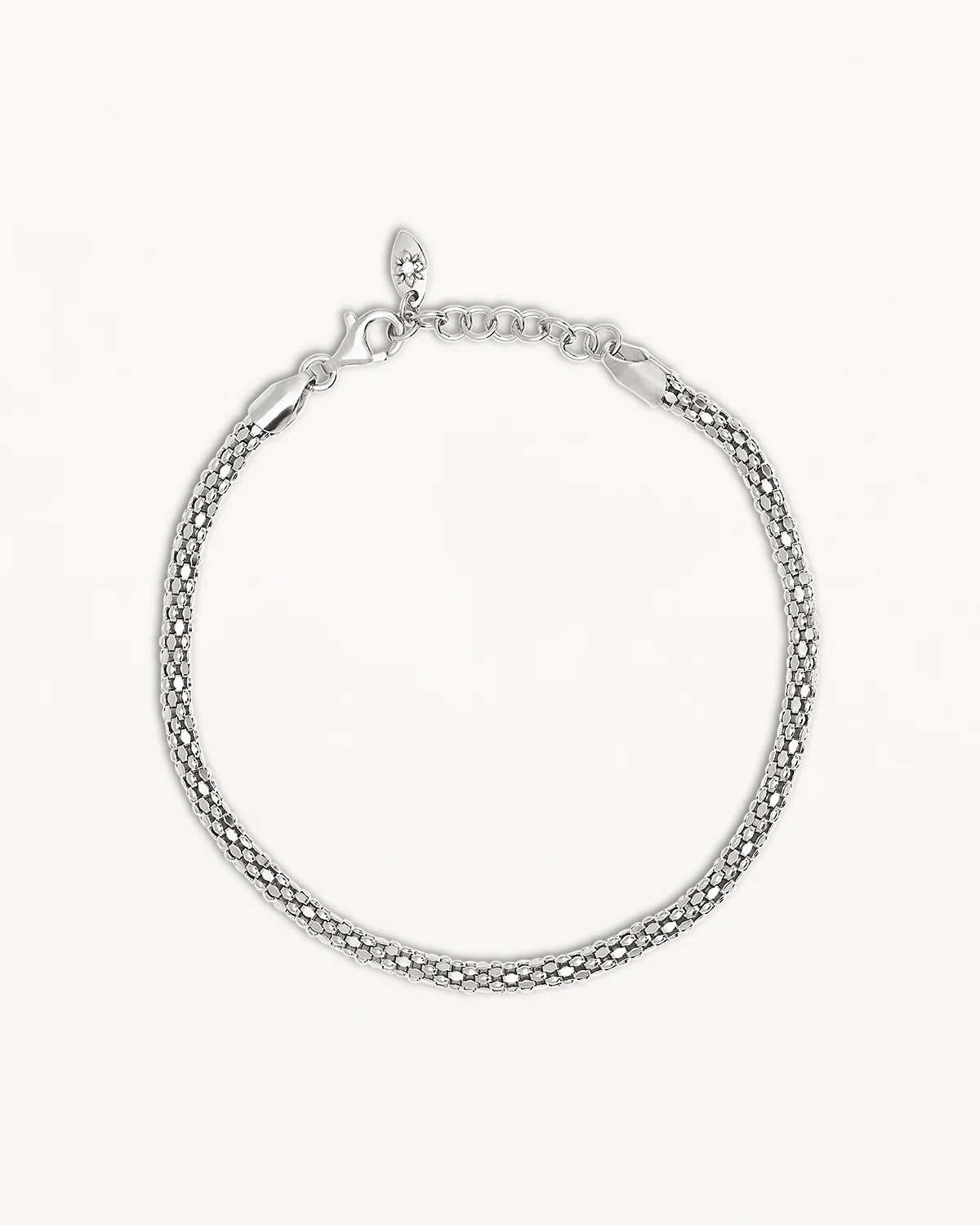 Sterling Silver Sparkle Chain Bracelet