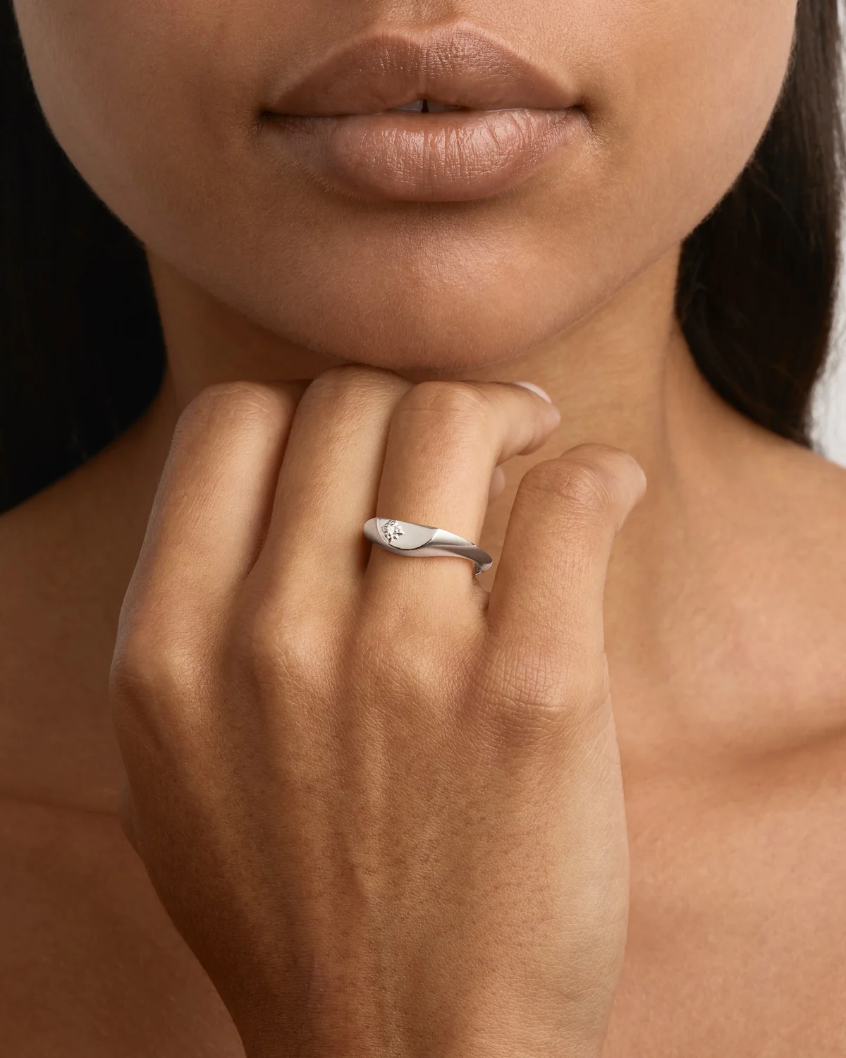 Sterling Silver Lotus Ring
