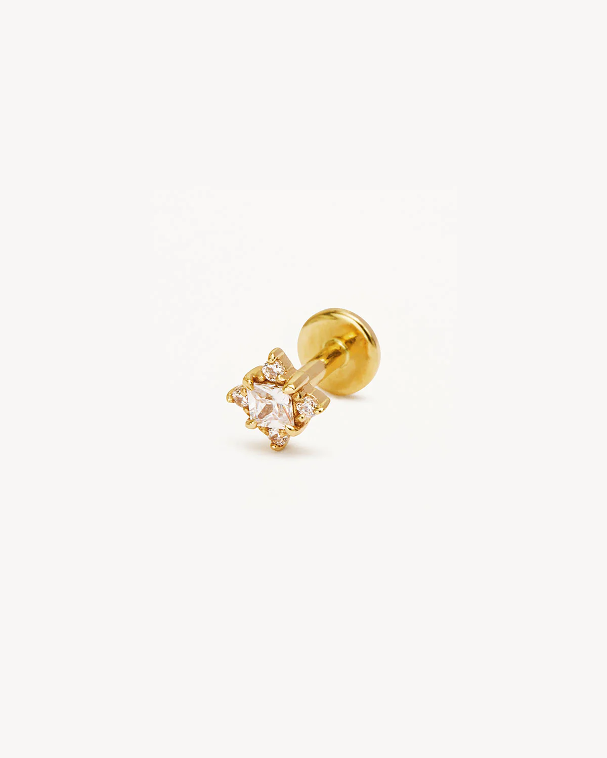 14k Solid Gold Endless Light Cartilage Earring