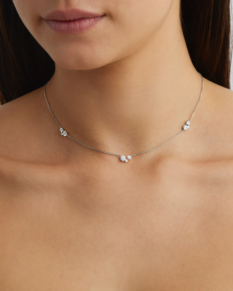 Sterling Silver Whispers of Love Choker