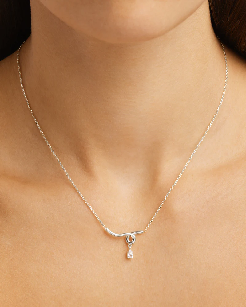 Sterling Silver Entwined With You Necklace