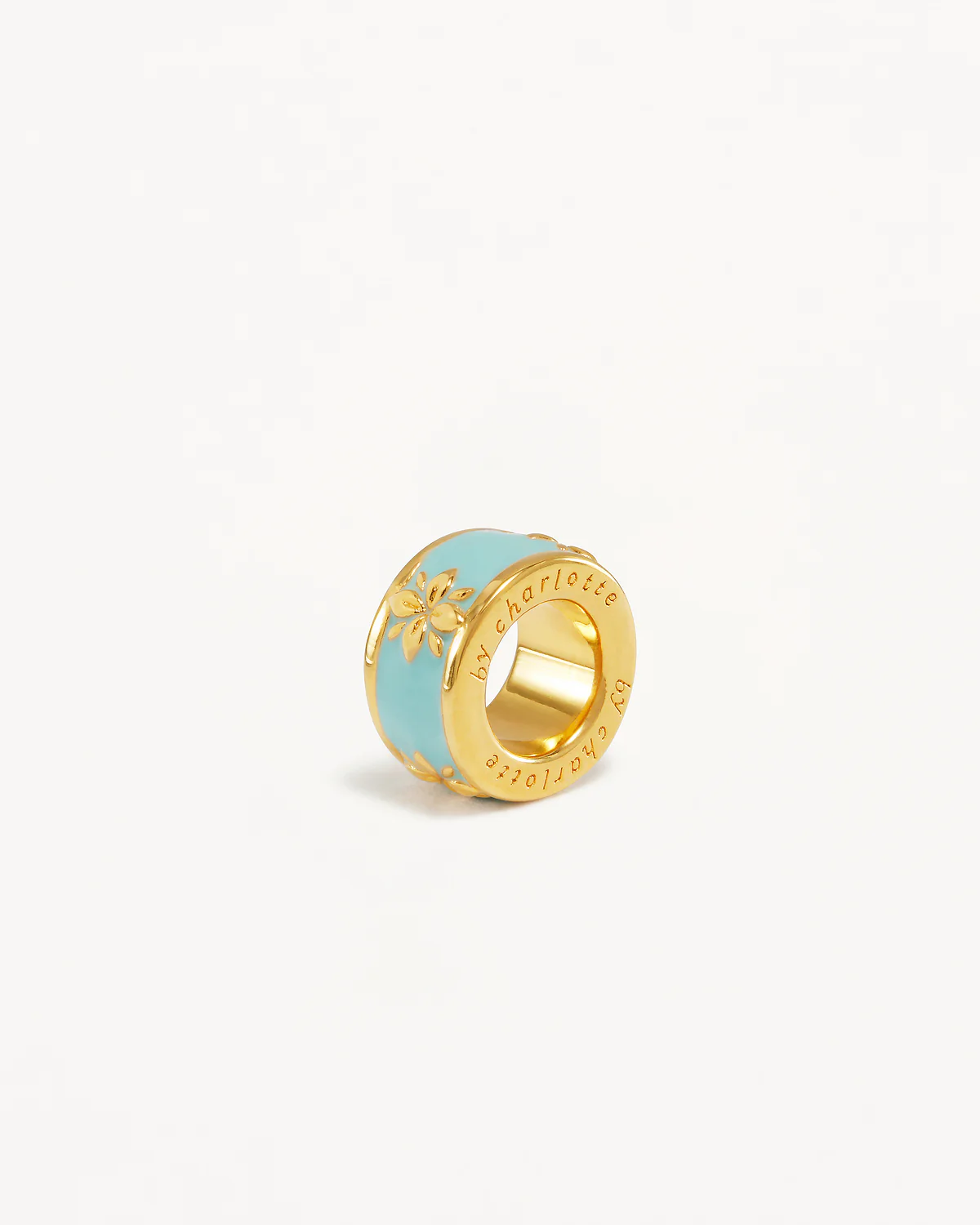 18k Gold Vermeil Born to Bloom Enamel Petal - Cloud Blue