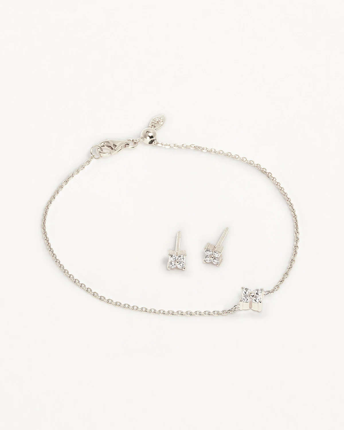 Sterling Silver Crystal Bloom Gift Set