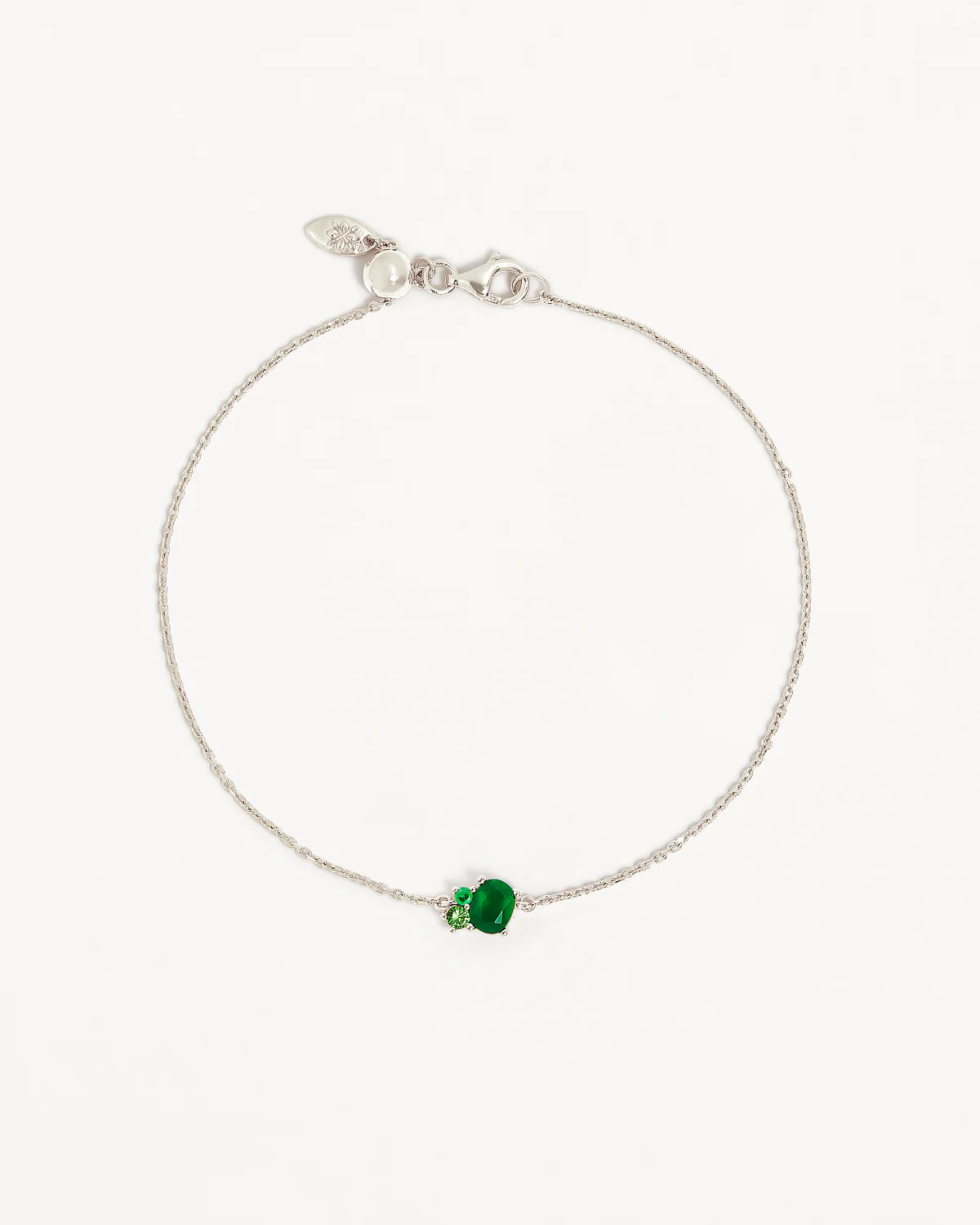Sterling Silver Kindred Birthstone Bracelet - May