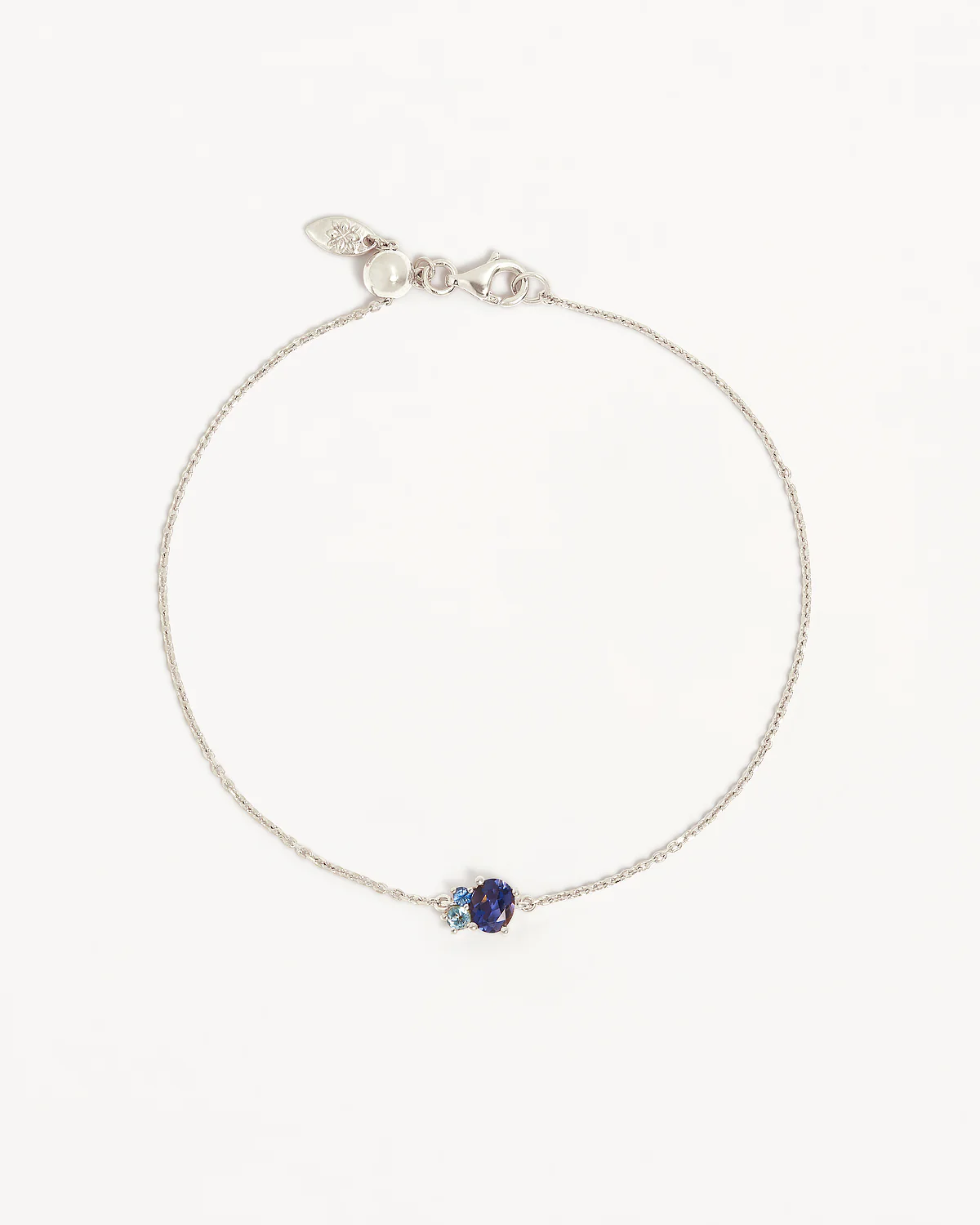 Sterling Silver Kindred Birthstone Bracelet - September