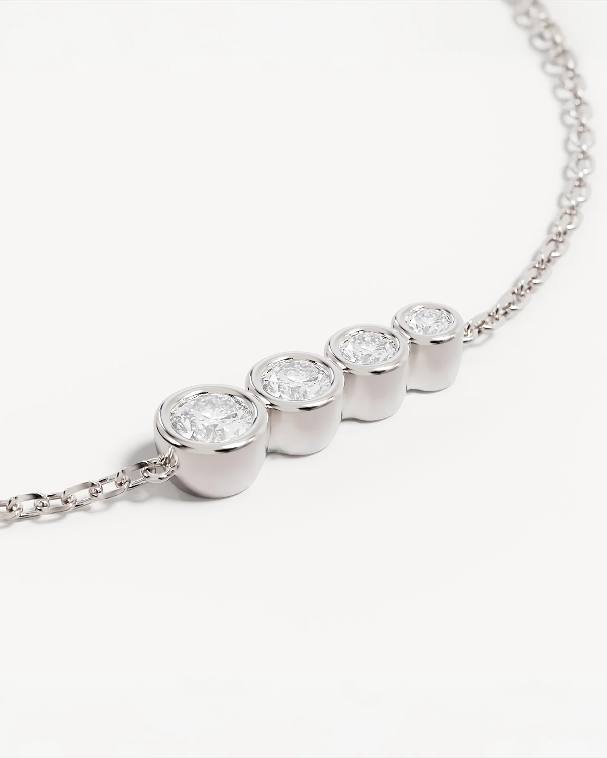 Sterling Silver Crystal Dew Bracelet