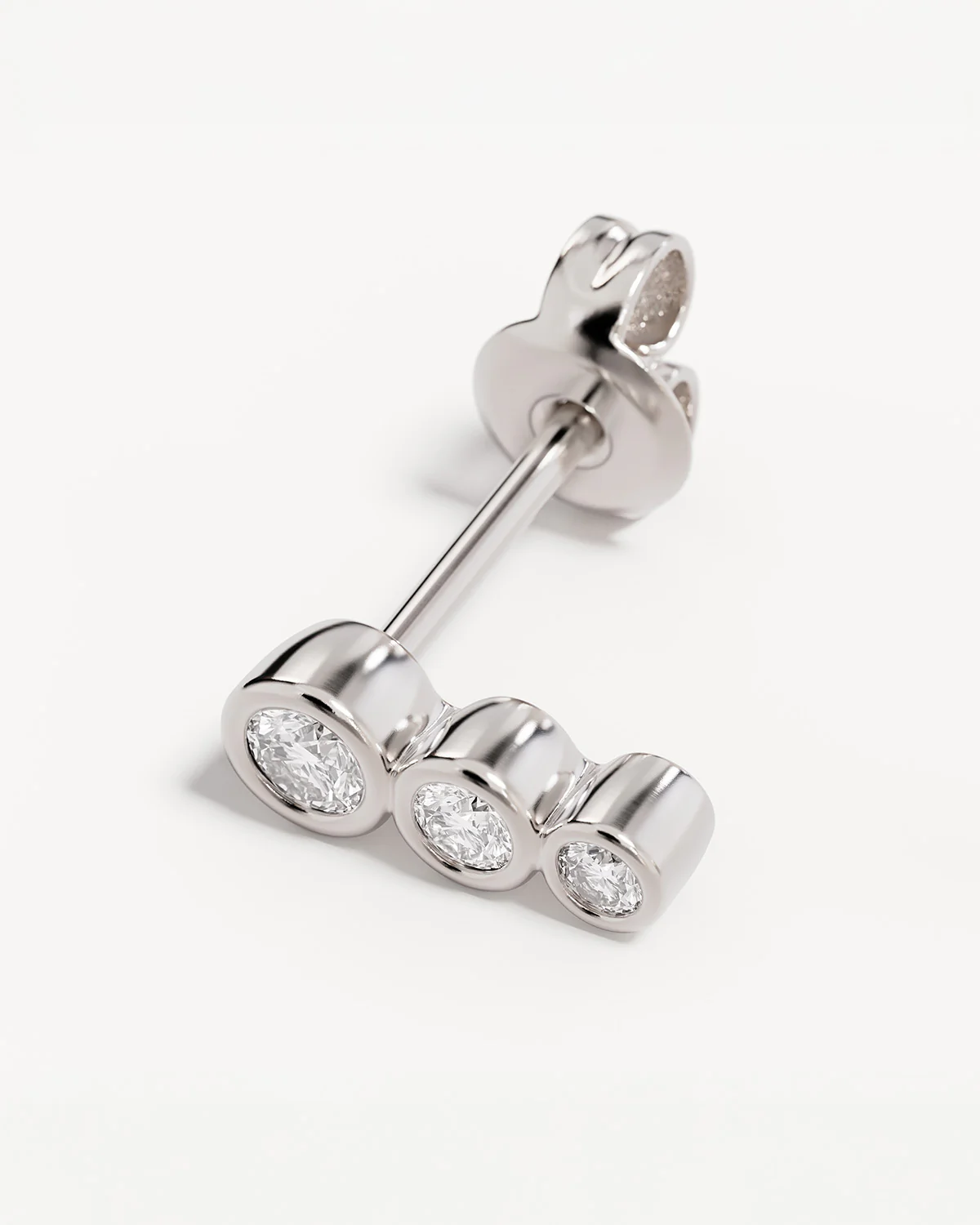 Sterling Silver Crystal Dew Stud Earrings