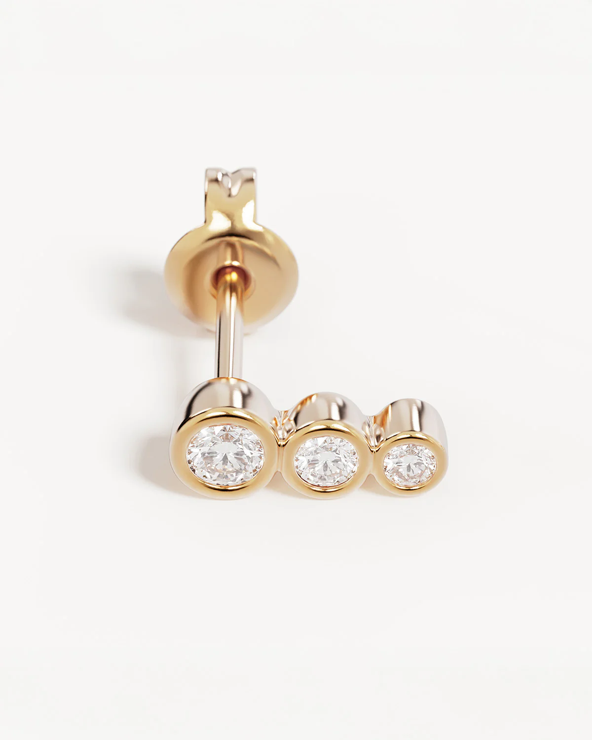 18k Gold Plated Crystal Dew Stud Earrings