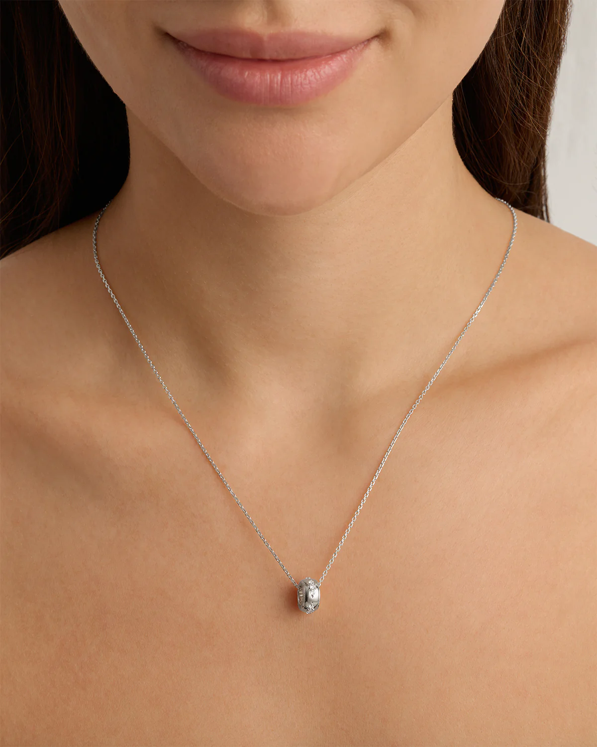 Sterling Silver 18’’ In Bloom Petal Charm Necklace