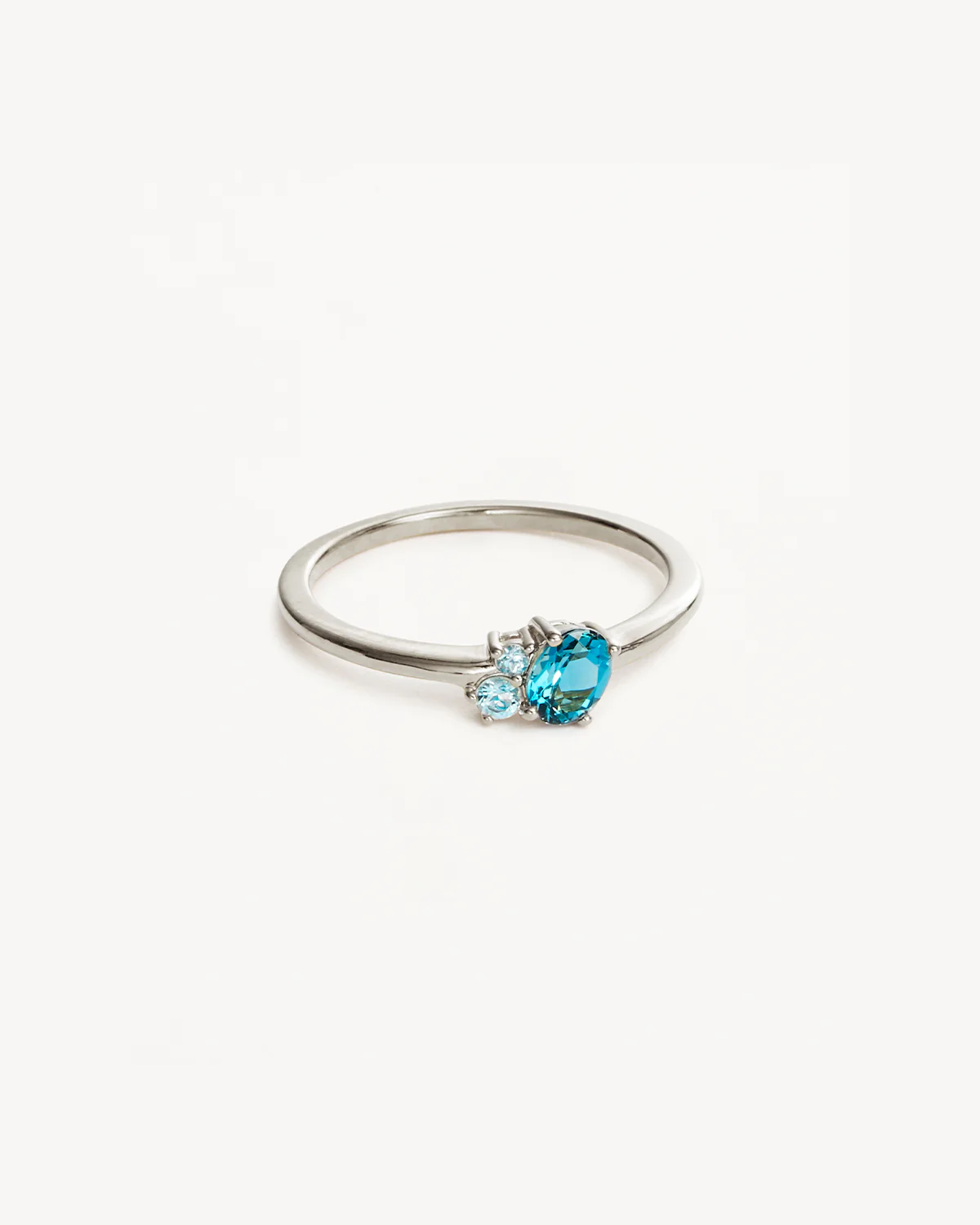 Sterling Silver Kindred Birthstone Ring - December