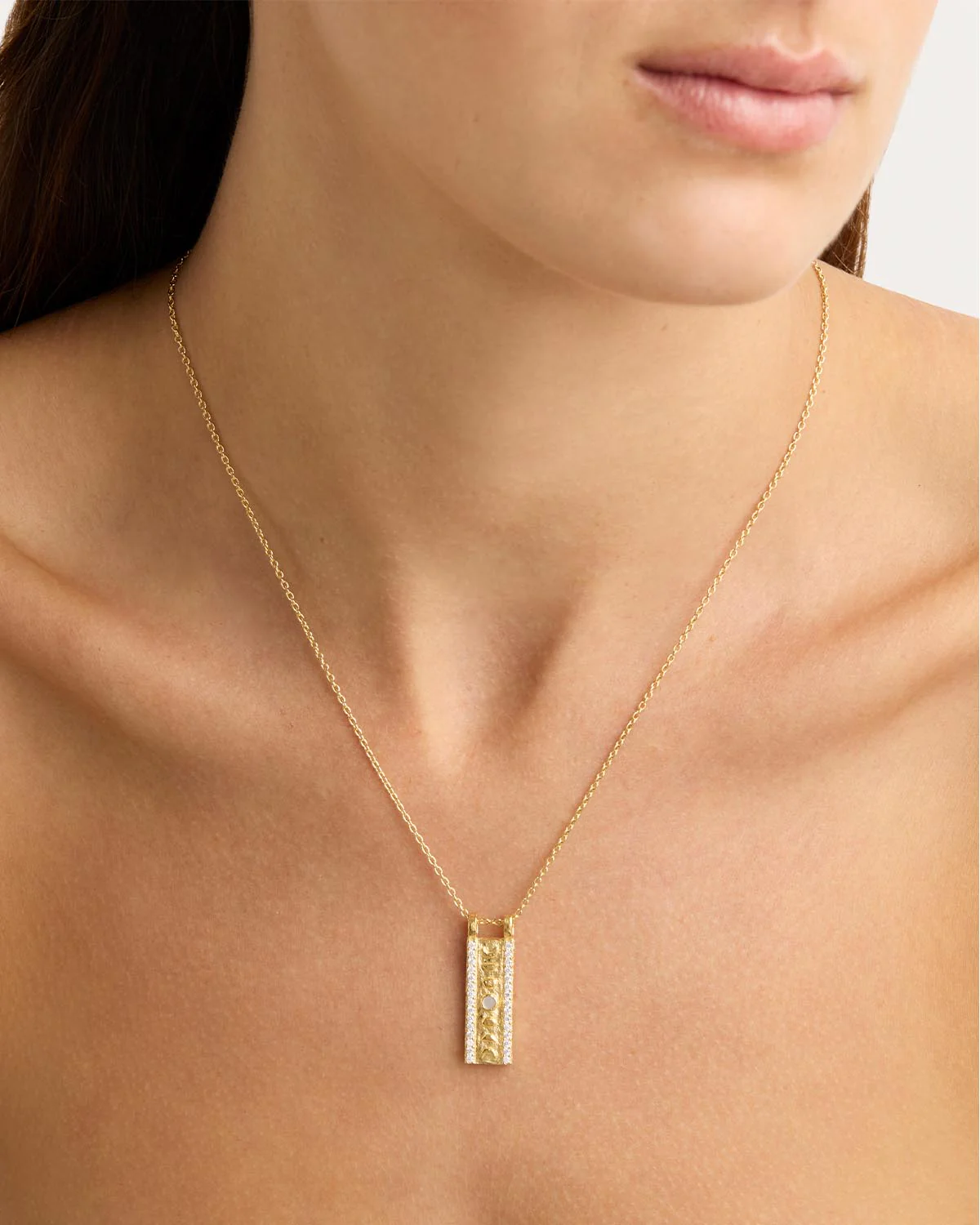 18k Gold Vermeil Lunar Phases Necklace