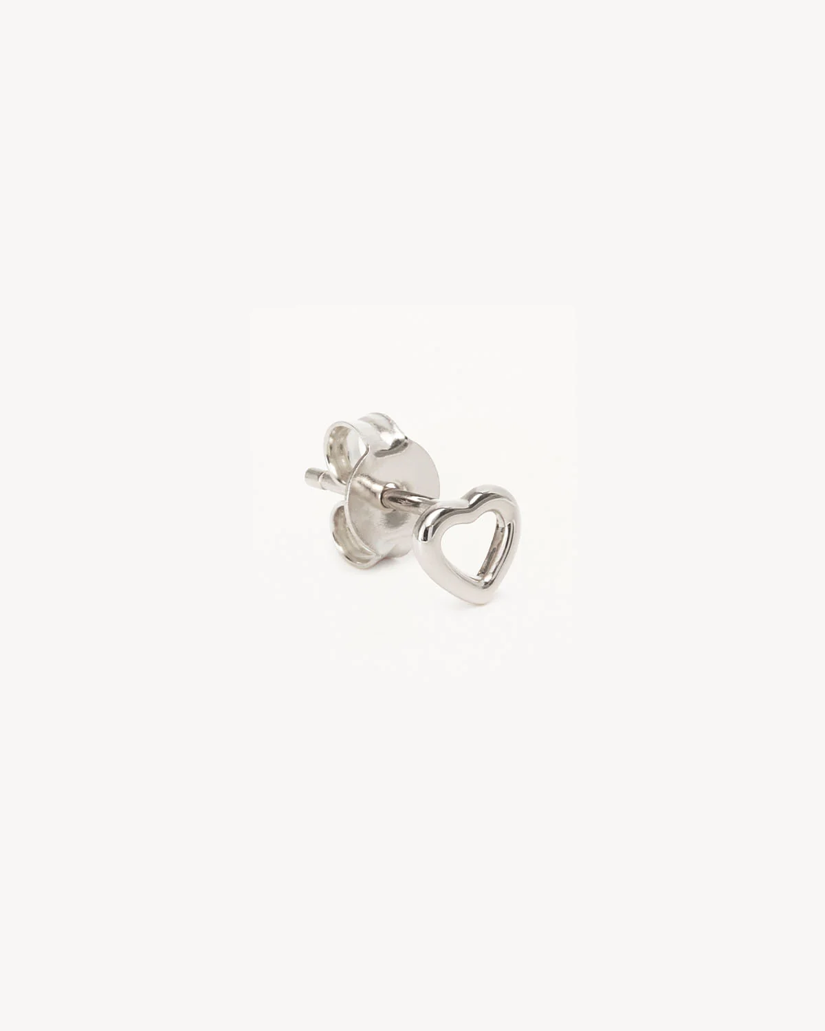 Sterling Silver Pure Love Stud Earring