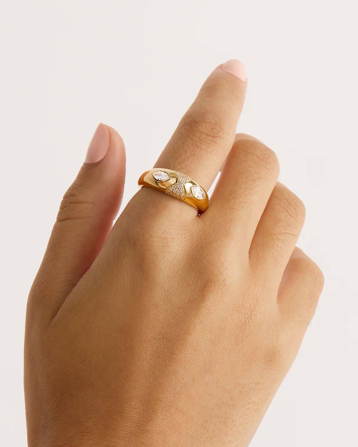 18k Gold Vermeil Watchful Gaze Ring