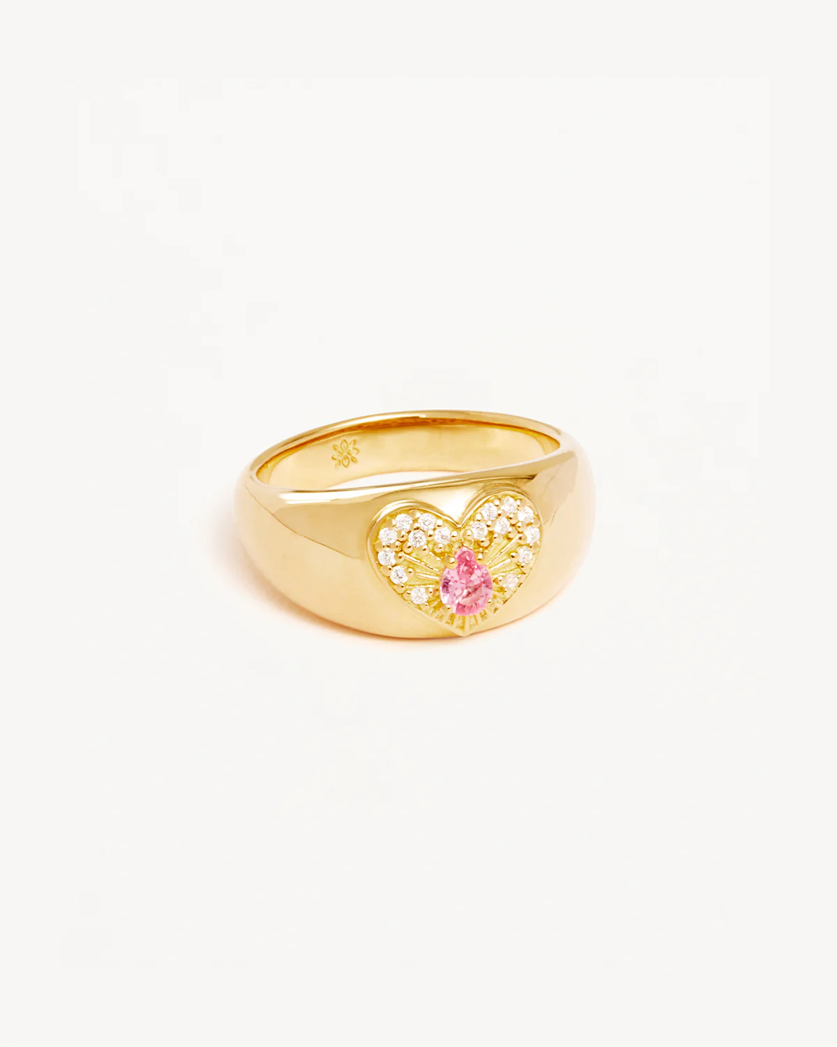 18k Gold Vermeil Connect With Your Heart Ring