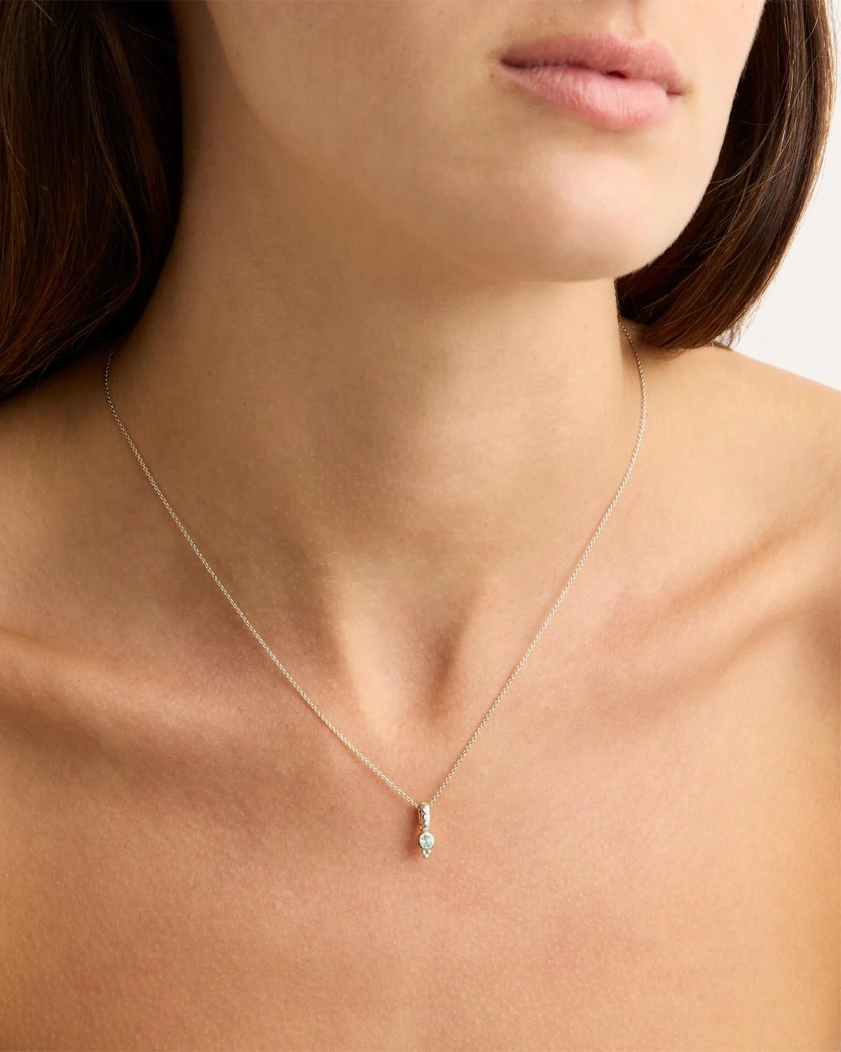 Sterling Silver Like The Sky Topaz Necklace Pendant
