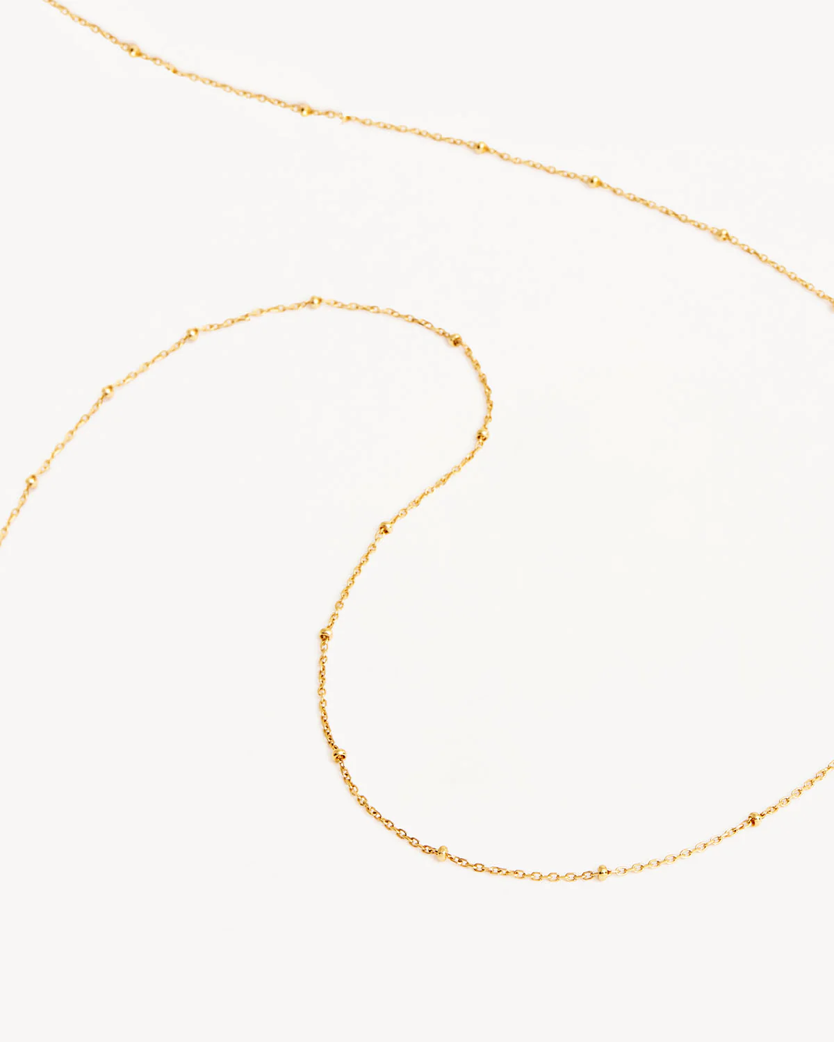 14k Solid Gold 21” Ball Chain Necklace