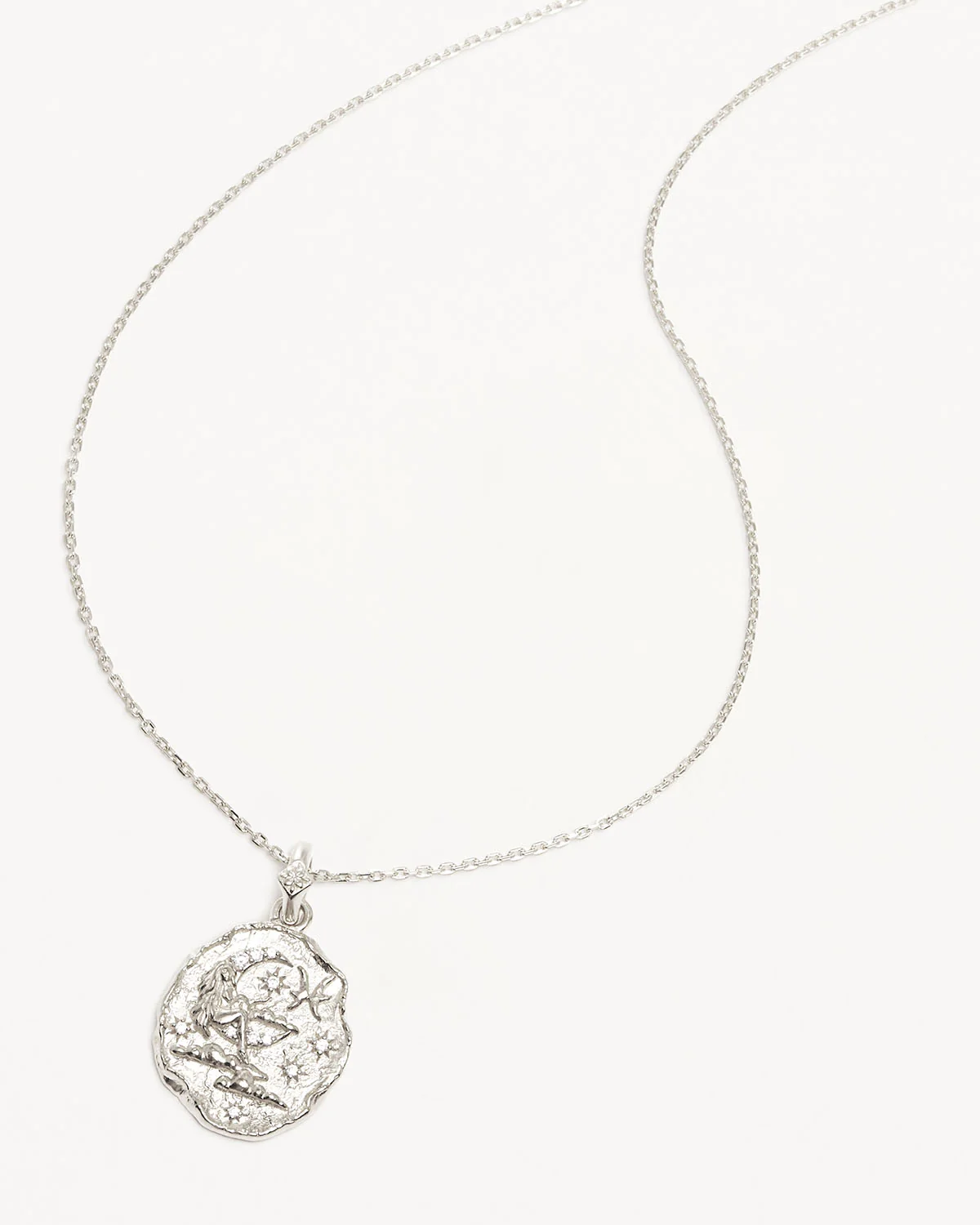 Sterling Silver She is Zodiac Necklace - Pisces