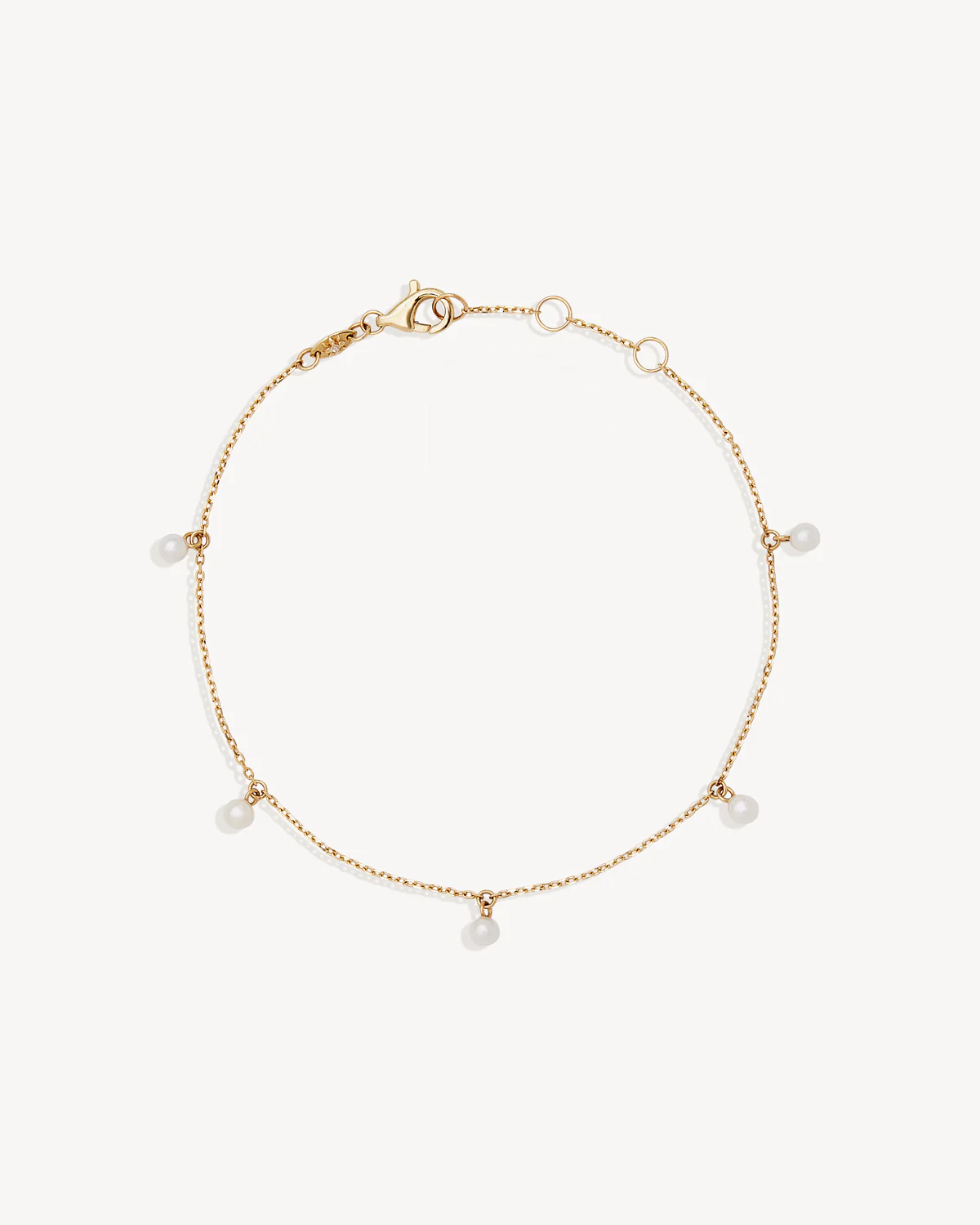 14k Solid Gold Peace Lover Bracelet