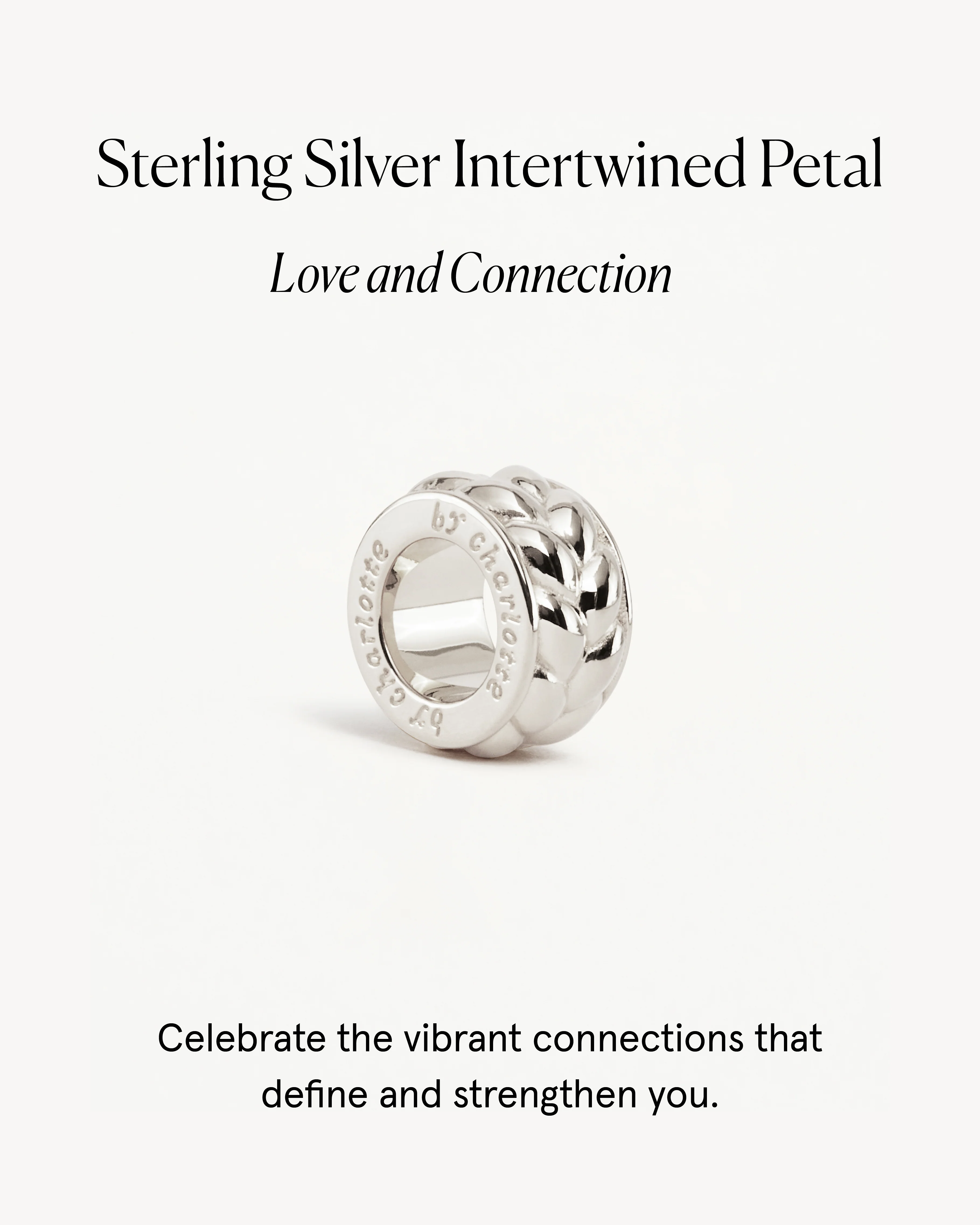 2581-sterling-silver-intertwined-petal-charm-3.webp Sterling Silver Intertwined Petal Charm