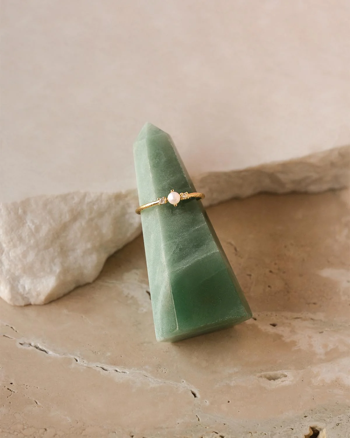 Aventurine Crystal Ring Stand