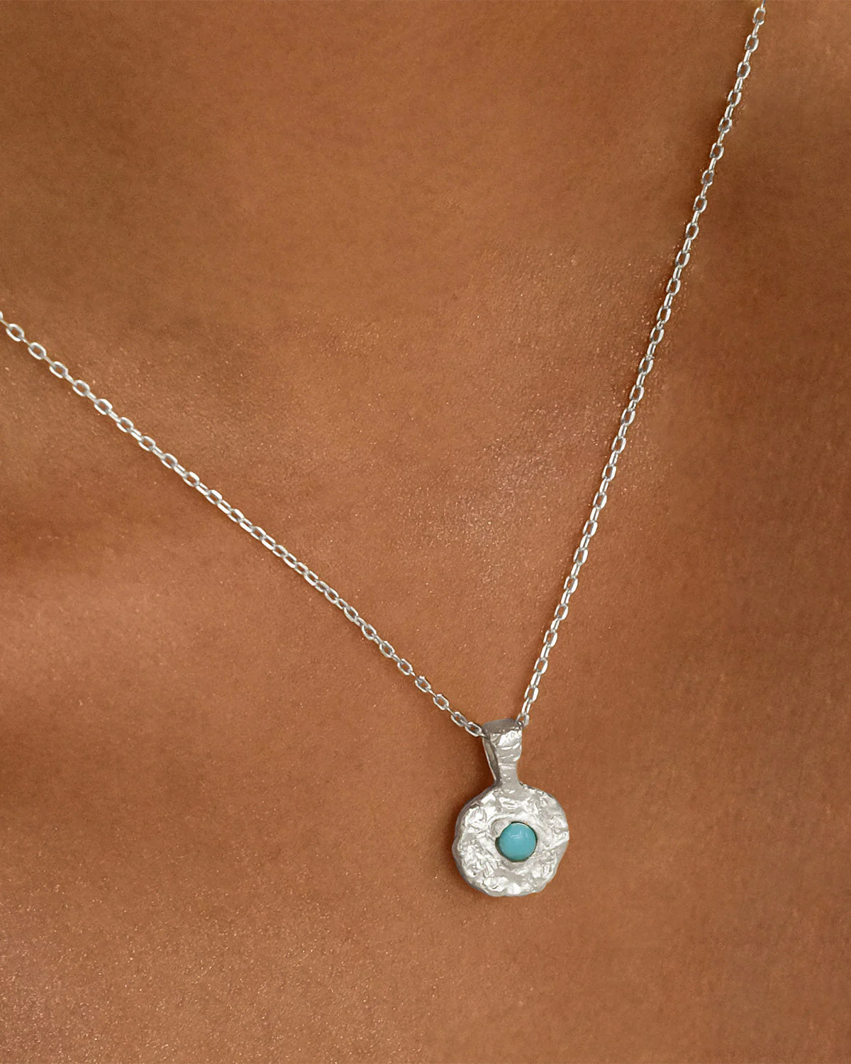 2635-sterling-silver-written-in-the-stars-birthstone-necklace-pendant-december-turquoise-2.webp Sterling Silver Written In The Stars Birthstone Necklace Pendant - December - Turquoise