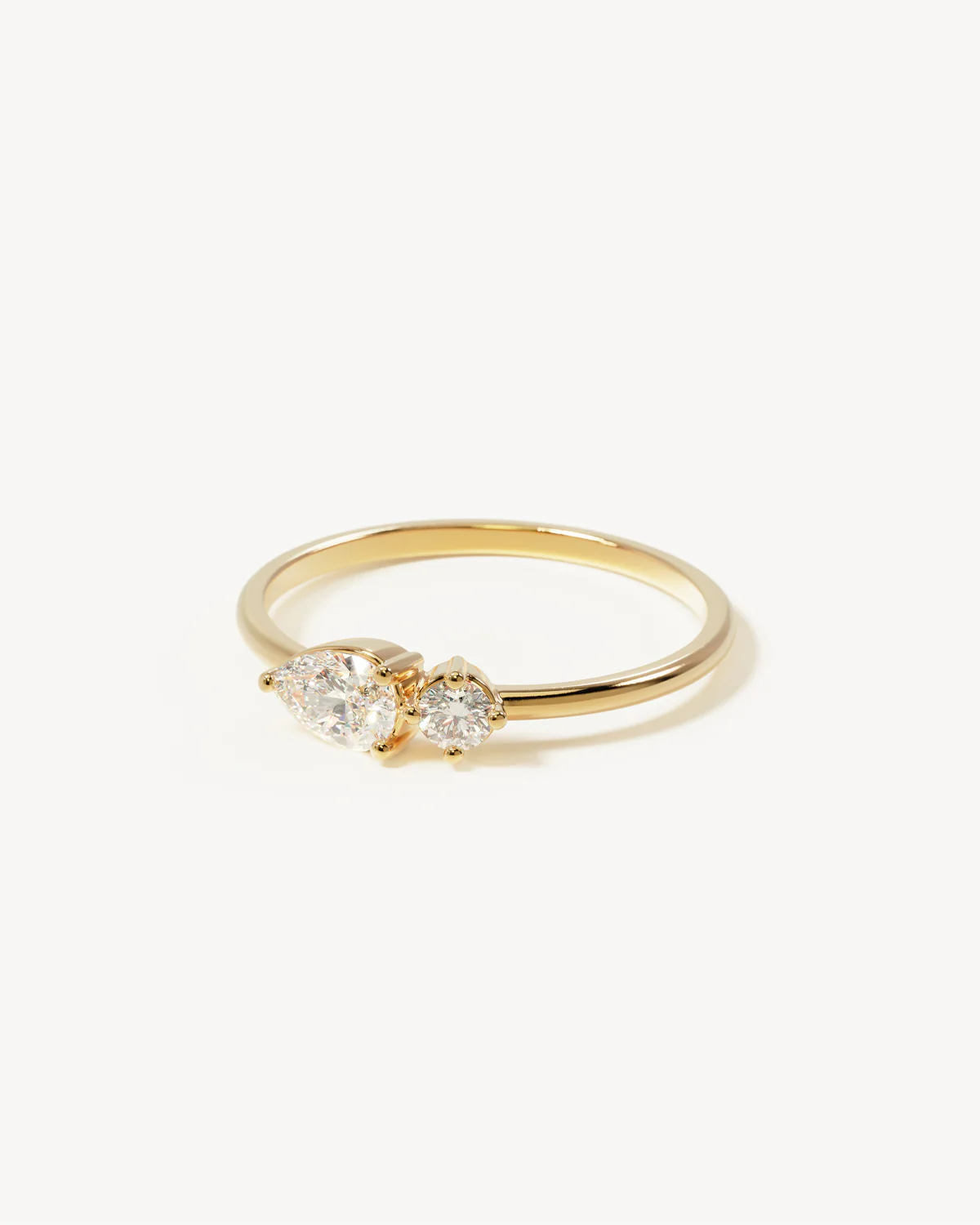 14k Solid Gold With All My Heart Sapphire Ring