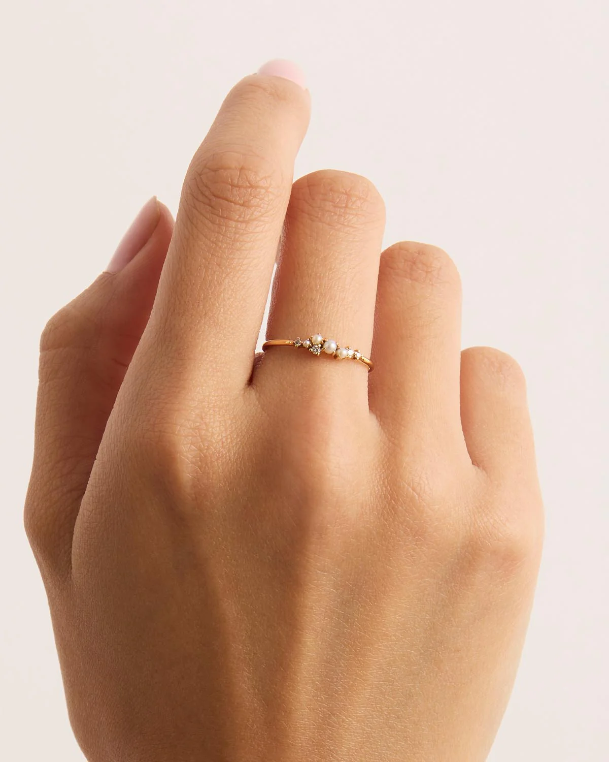14k Solid Gold Tranquillity Diamond Ring