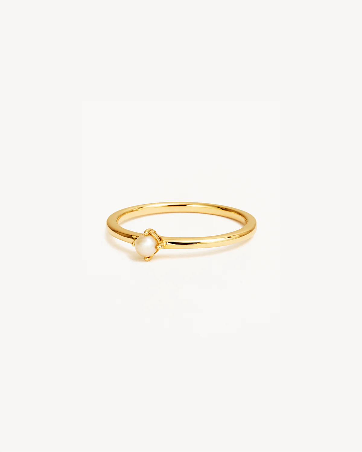 14k Solid Gold Serene Pearl Ring