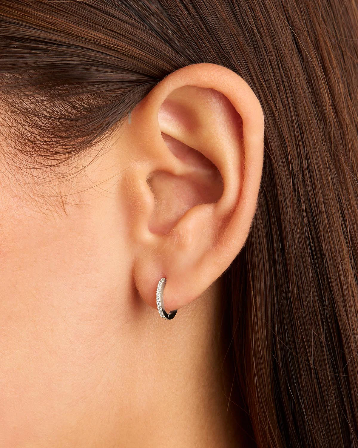 14k Solid White Gold Celestial Sleeper