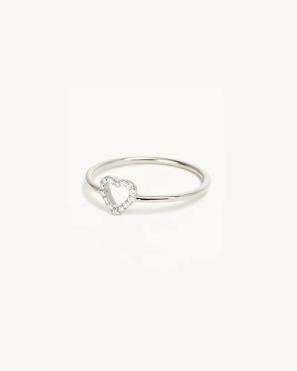 14k Solid White Gold Eternal Love Diamond Ring