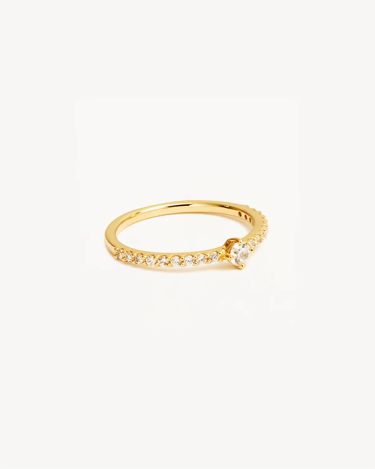 14k Solid Gold Whisper Diamond Ring