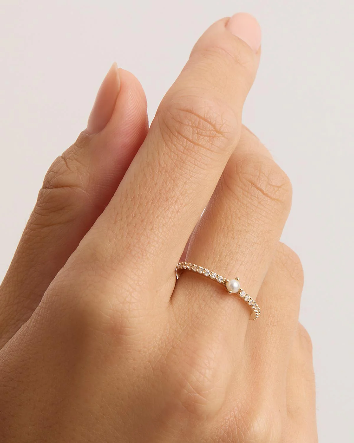 14k Solid Gold Whispers of the Sea Diamond Ring