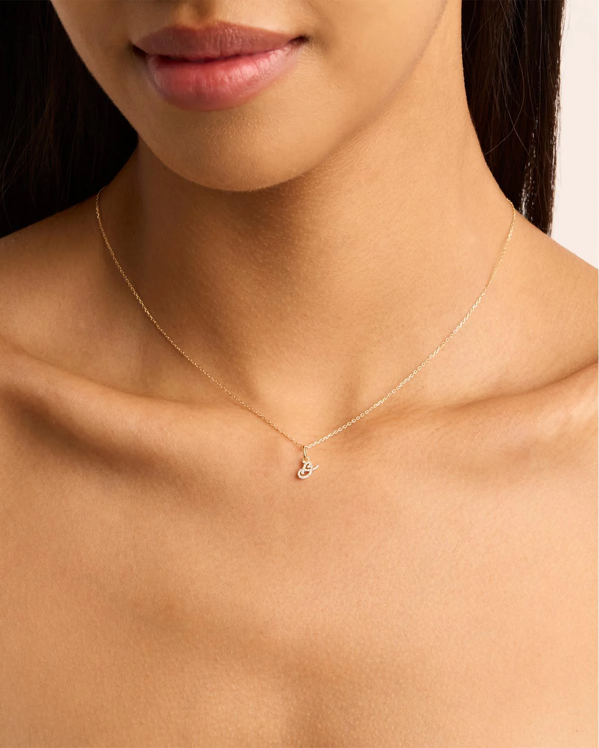 533-14k-solid-gold-forever-love-diamond-letter-necklace-pendant-7.webp 14k Solid Gold Forever Love Diamond Letter Necklace Pendant