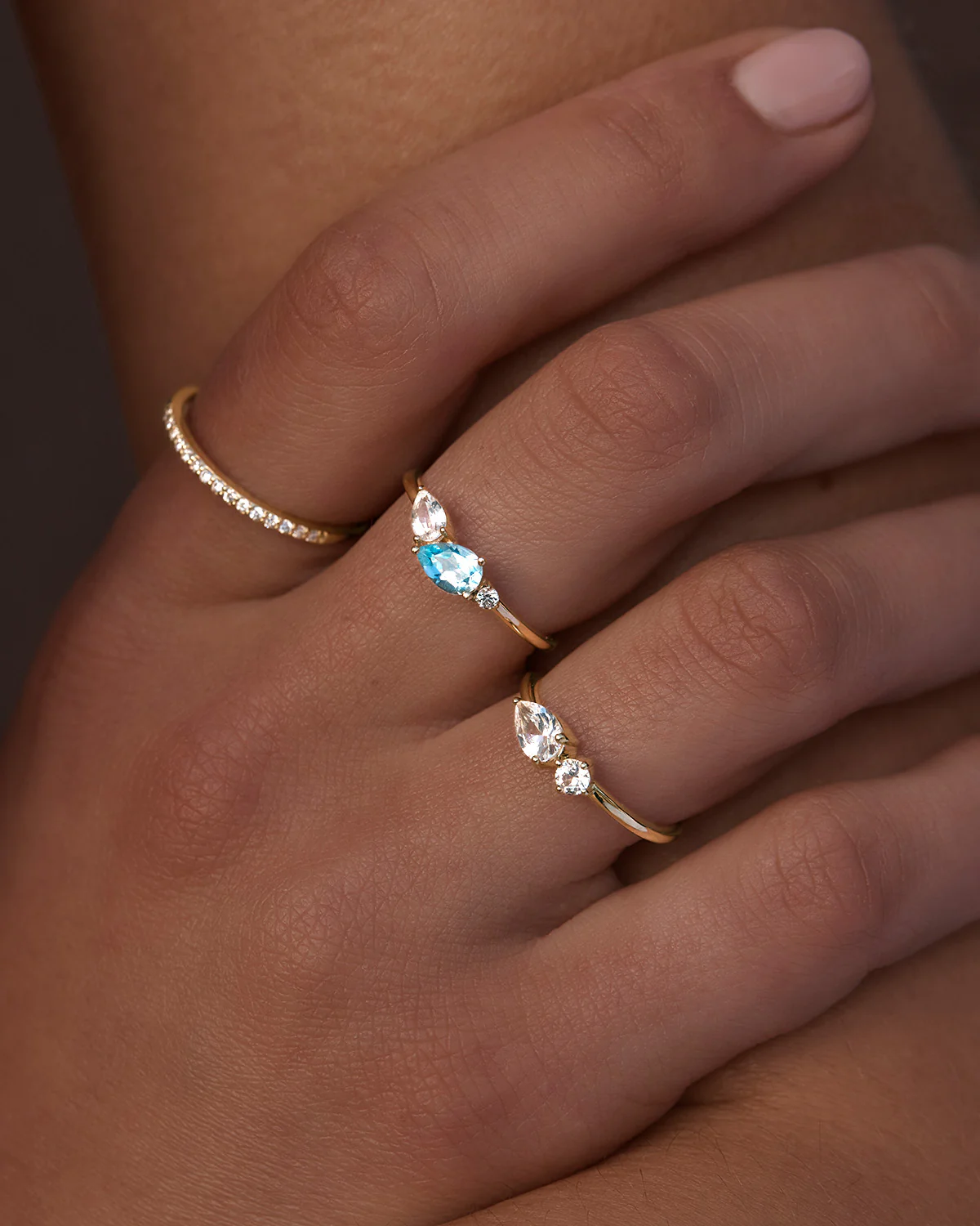 14k Solid Gold Diamond Halo Ring