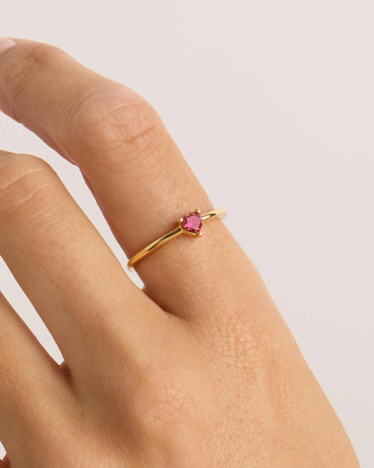 14k Solid Gold Forever and Always Tourmaline Ring