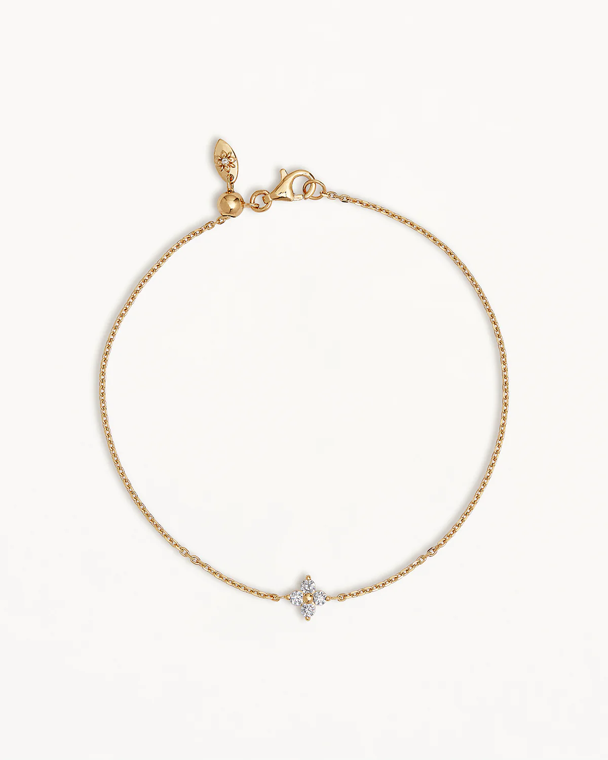 18k Gold Vermeil Crystal Bloom Bracelet