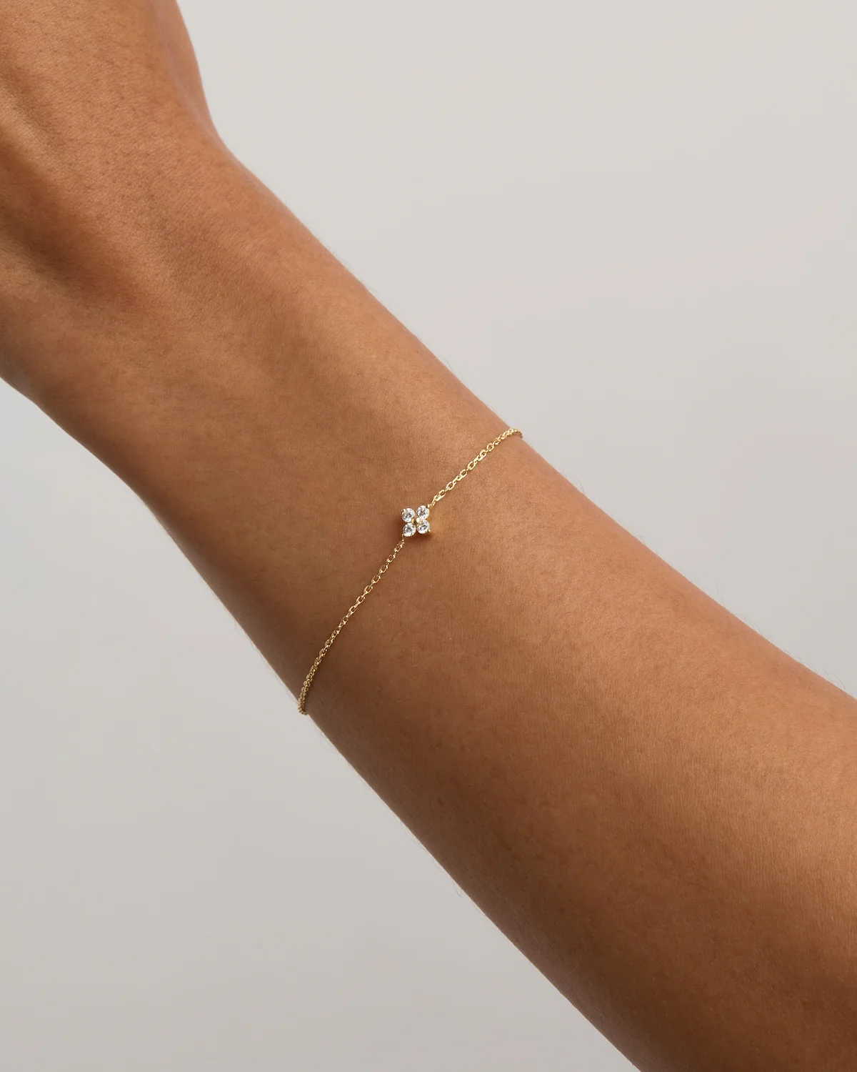 18k Gold Vermeil Crystal Bloom Bracelet