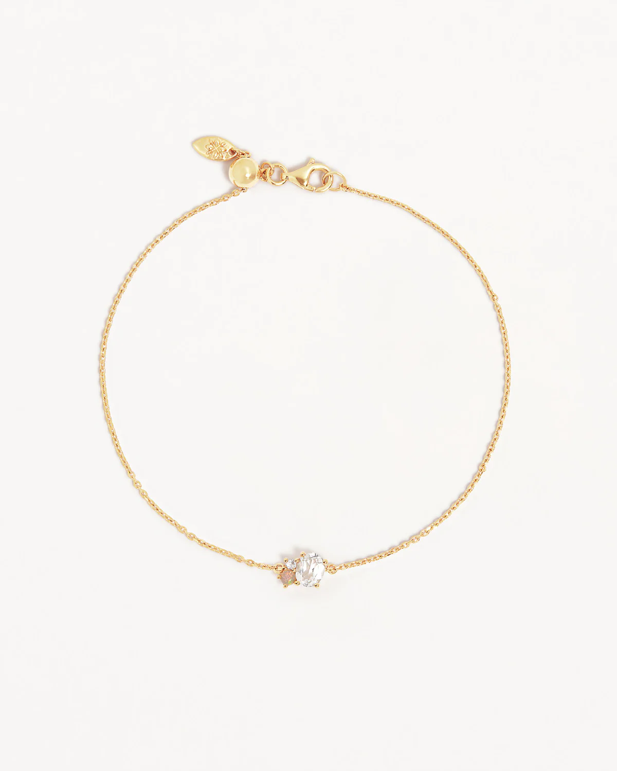 18k Gold Vermeil Kindred Birthstone Bracelet - April