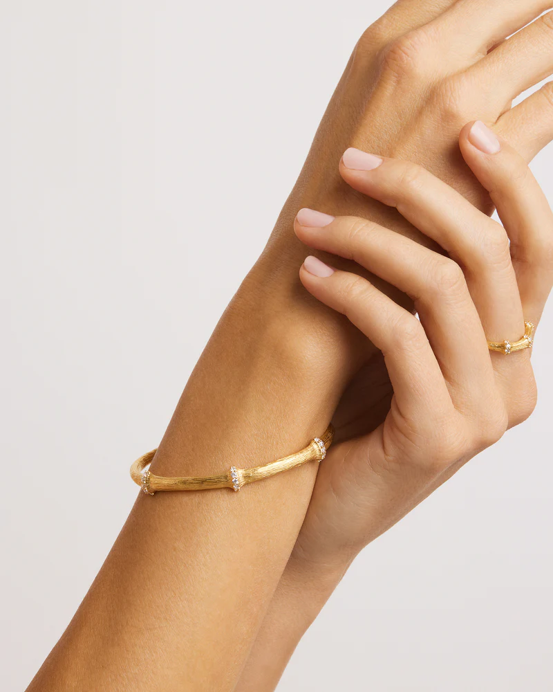 18k Gold Vermeil Intertwined Cuff