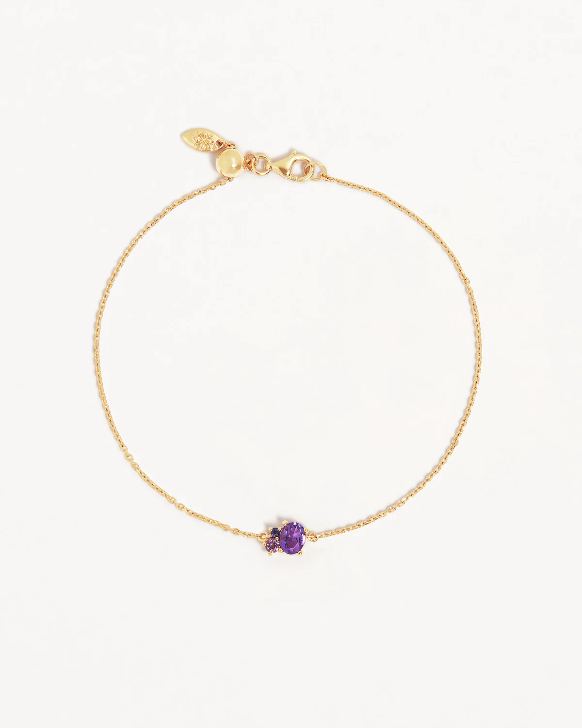 18k Gold Vermeil Kindred Birthstone Bracelet - February