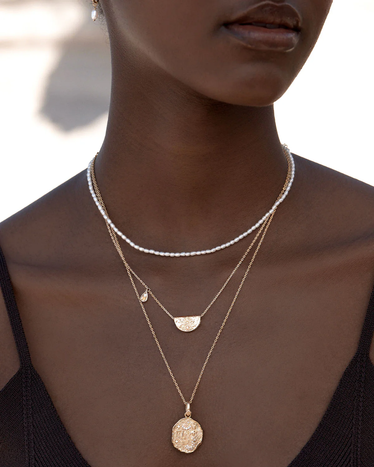 783-18k-gold-vermeil-lotus-birthstone-necklace-november-citrine-6.webp 18k Gold Vermeil Lotus Birthstone Necklace - November - Citrine