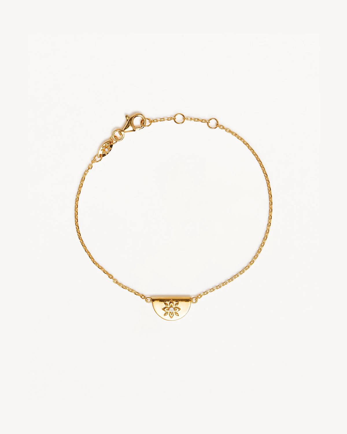 18k Gold Vermeil Lotus Bracelet