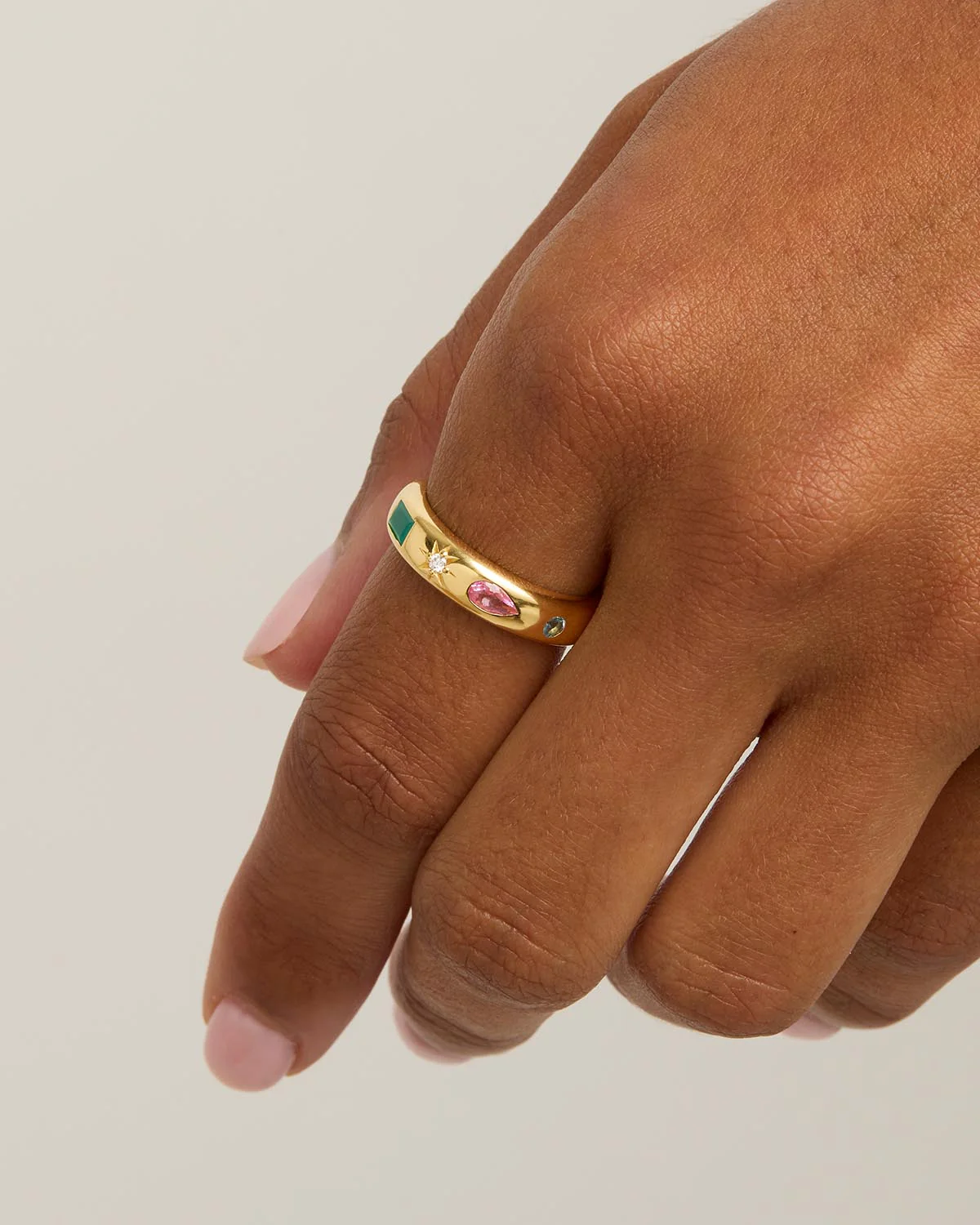 18k Gold Vermeil Connect to the Universe Ring