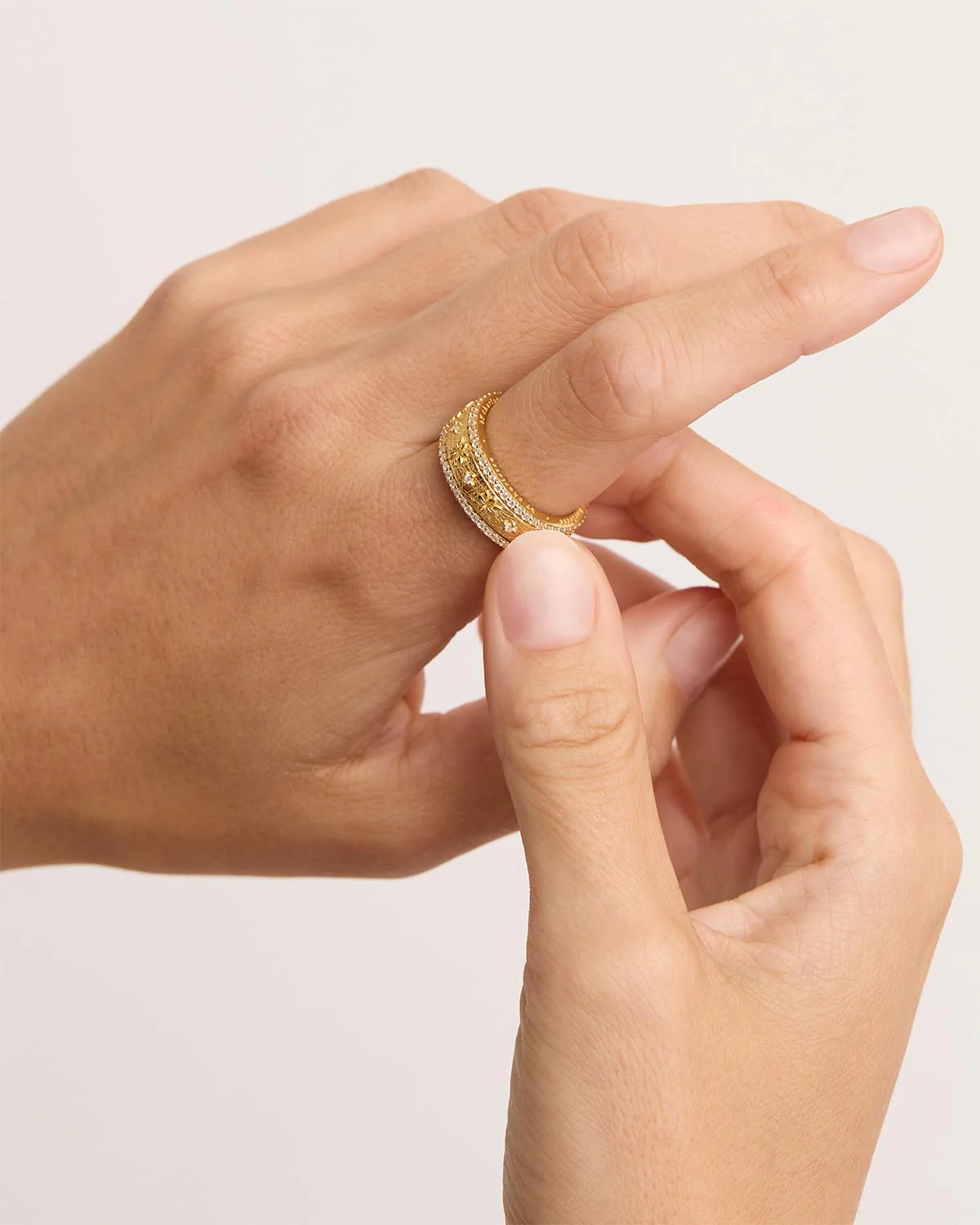 899-18k-gold-vermeil-i-am-enough-spinning-meditation-ring-4.webp 18k Gold Vermeil I Am Enough Spinning Meditation Ring