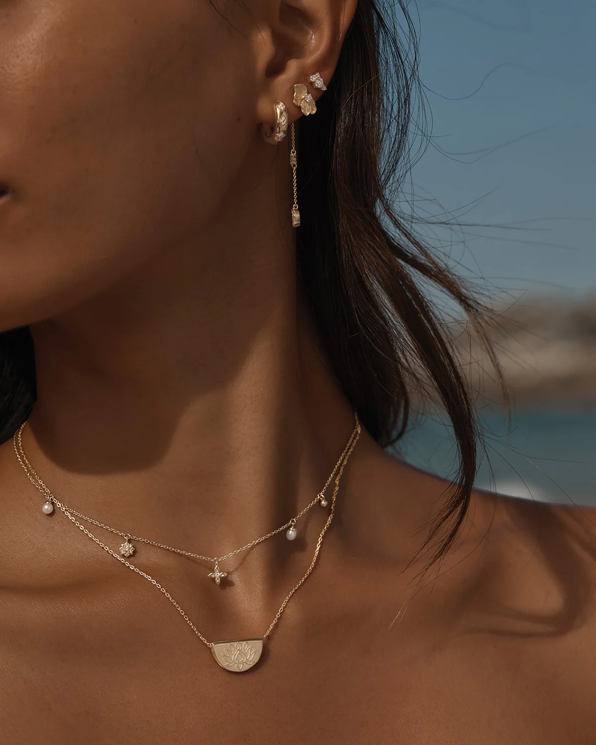 18k Gold Vermeil Live in Peace Choker