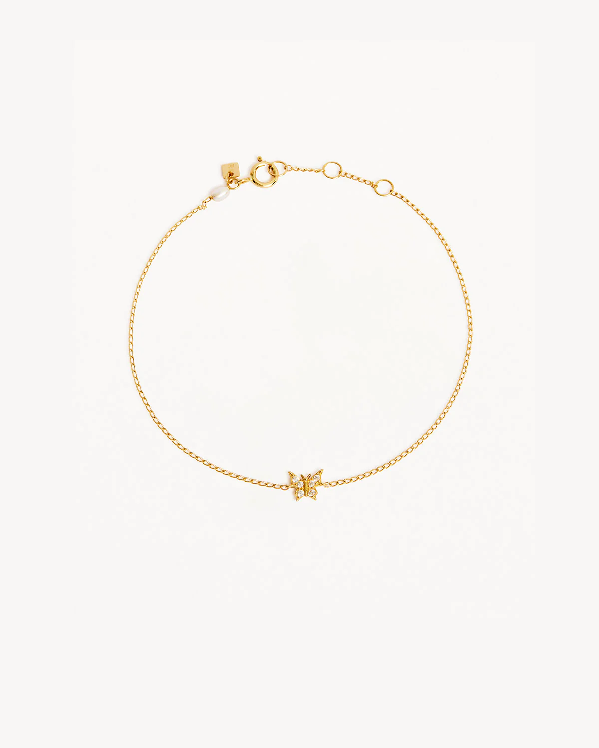 14k Solid Gold Fly With Me Bracelet